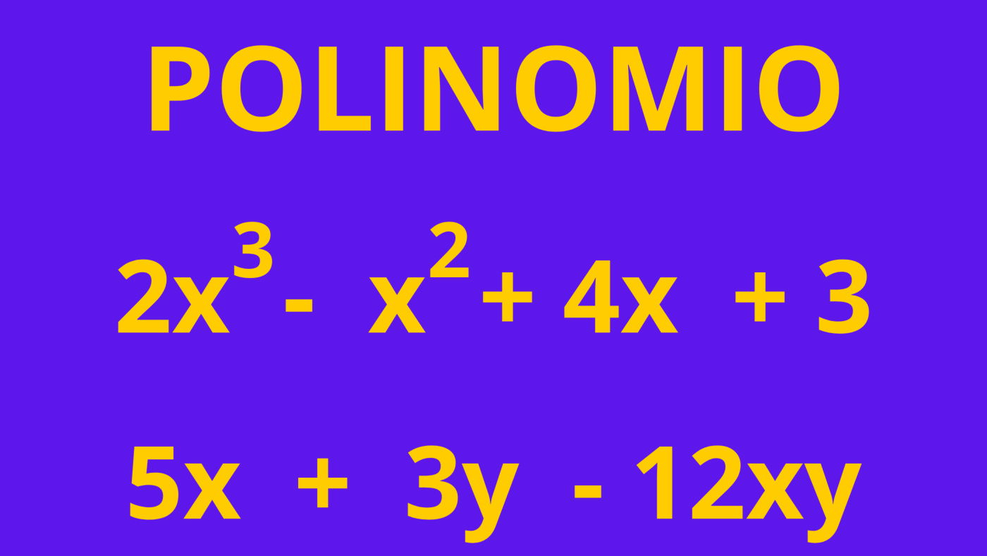Polinomio: qué es, tipos y ejemplos - Enciclopedia Significados