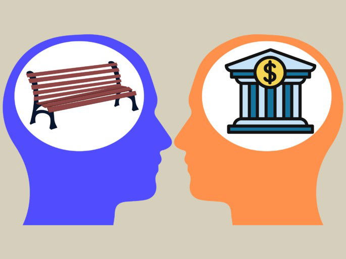pragmática del lenguaje: dos conceptos de banco diferentes