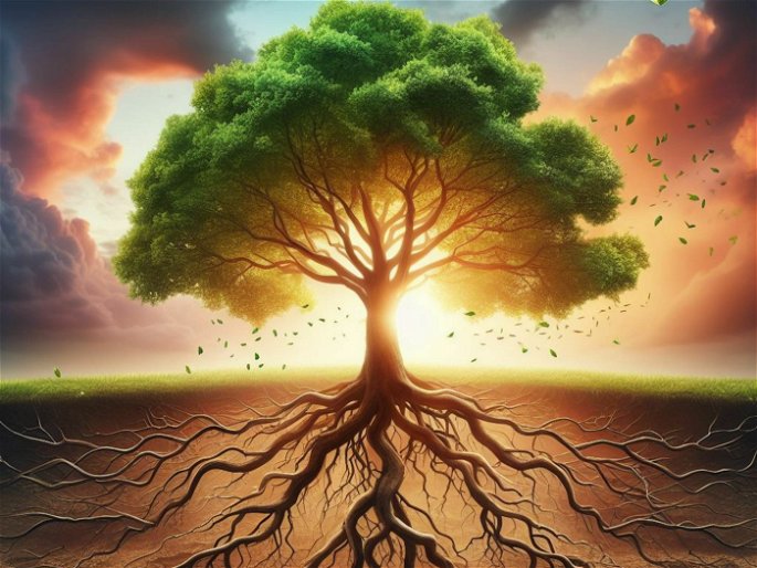 Imagen creada por AI que muestra un árbol como representación simbólica de un proyecto de vida