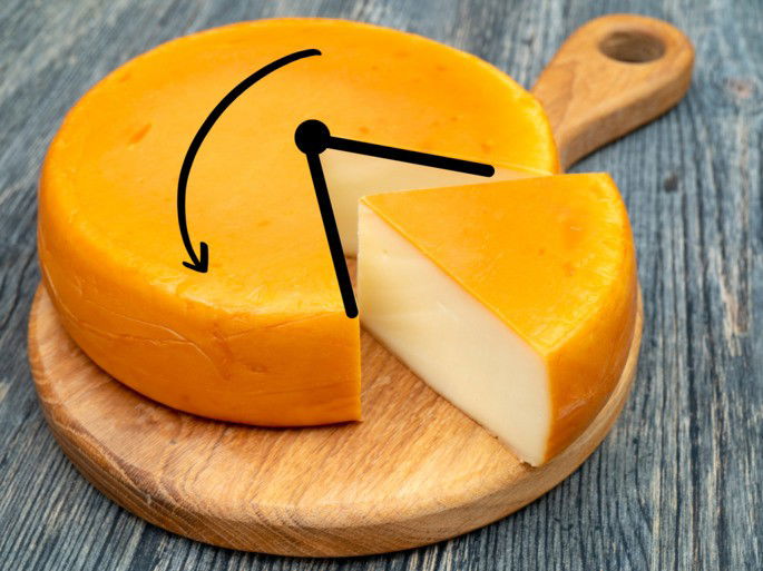 Queso ángulo cóncavo