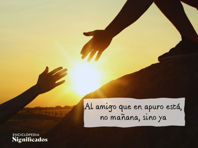 Refranes de amistad: amigo en apuros