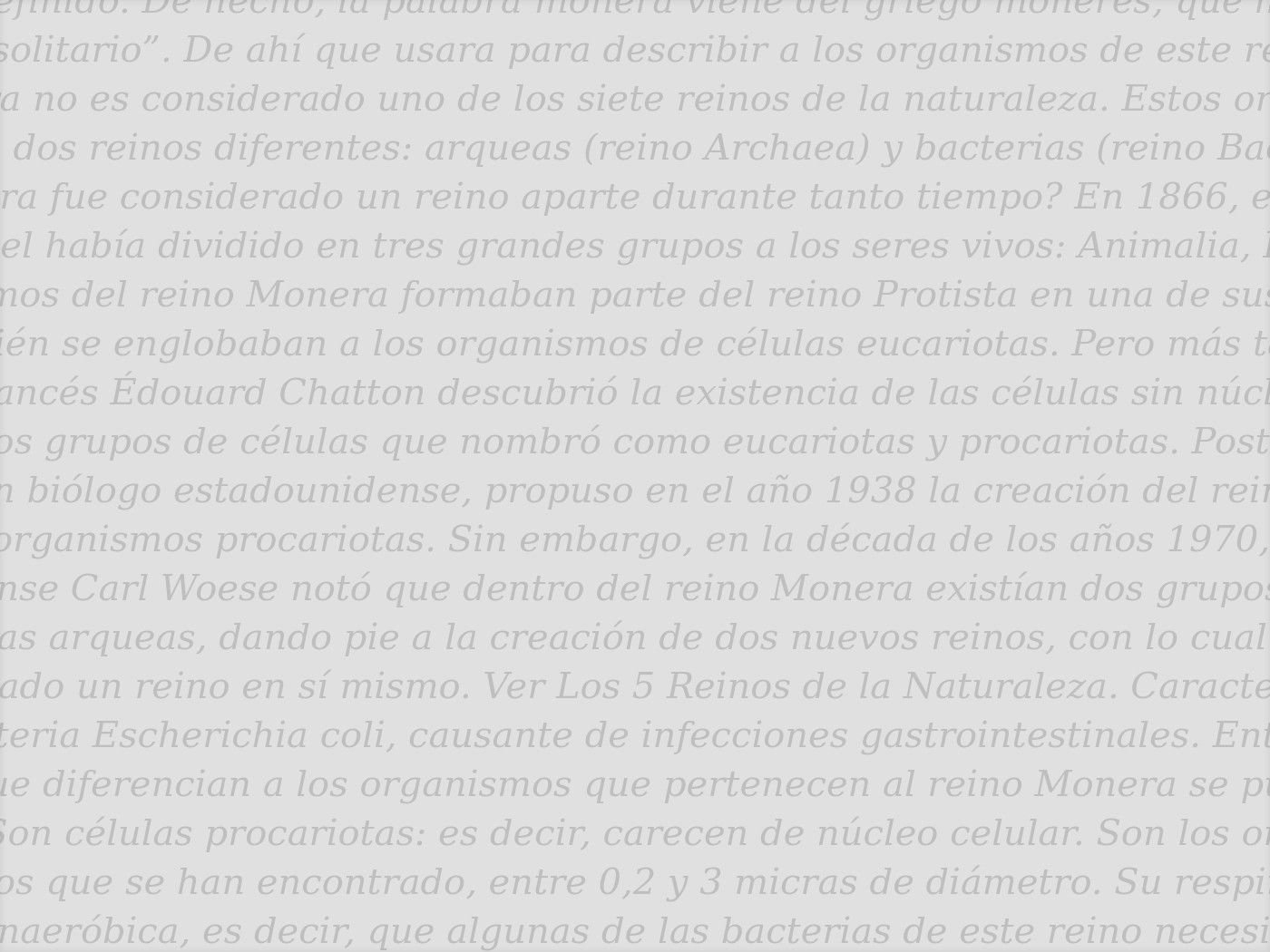 Reino Monera: qué es, características, clasificación y ejemplos -  Enciclopedia Significados