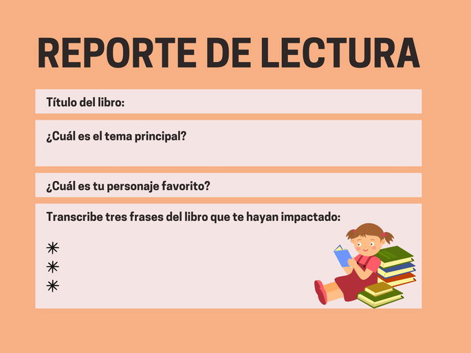 Esquema para un reporte de lectura