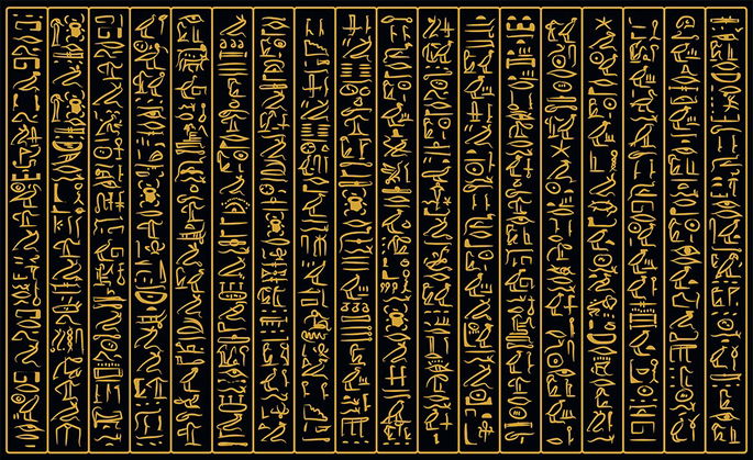 escritura jeroglífica egipcia