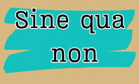 Sine qua non