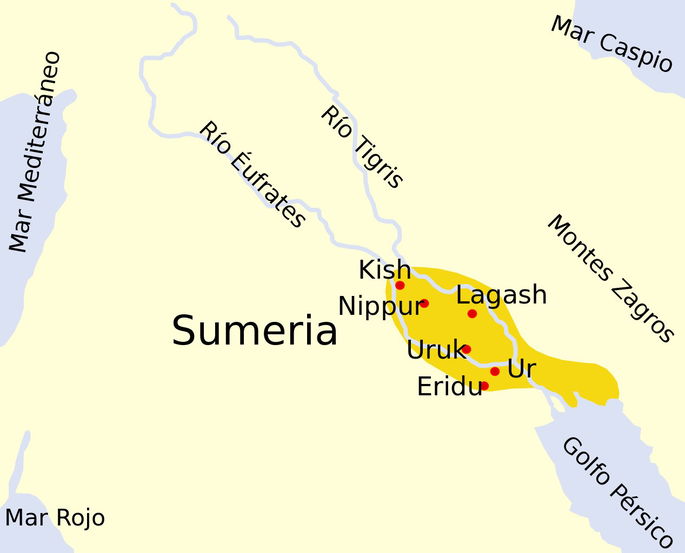 Sumeria Mesopotamia Ciudades