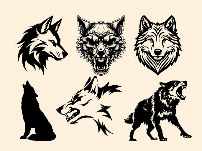 Tatuajes para hombre de lobo