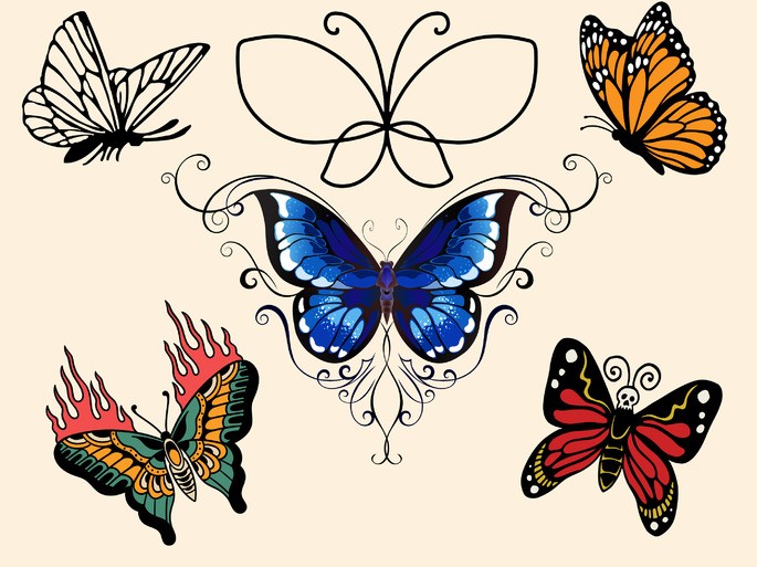 Tatuajes para mujer de mariposas