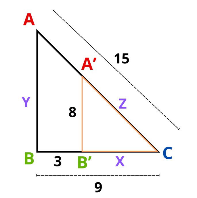 Teorema de Tales: Ejercicio 3