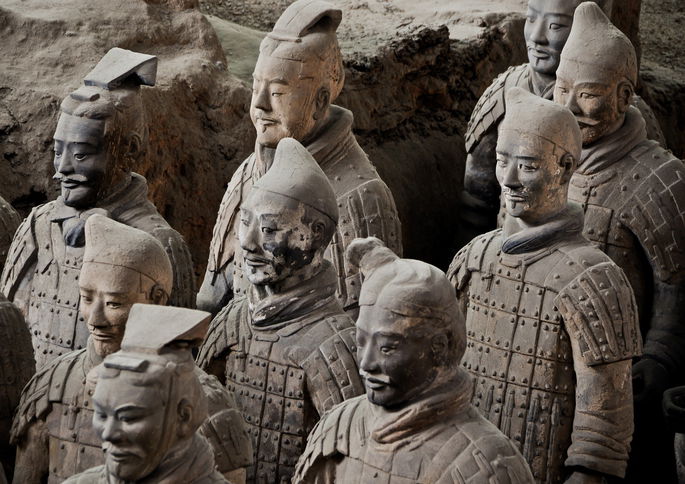 Guerreros de terracota chinos