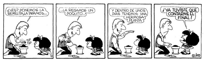 Tira cómica de Mafalda, de Quino