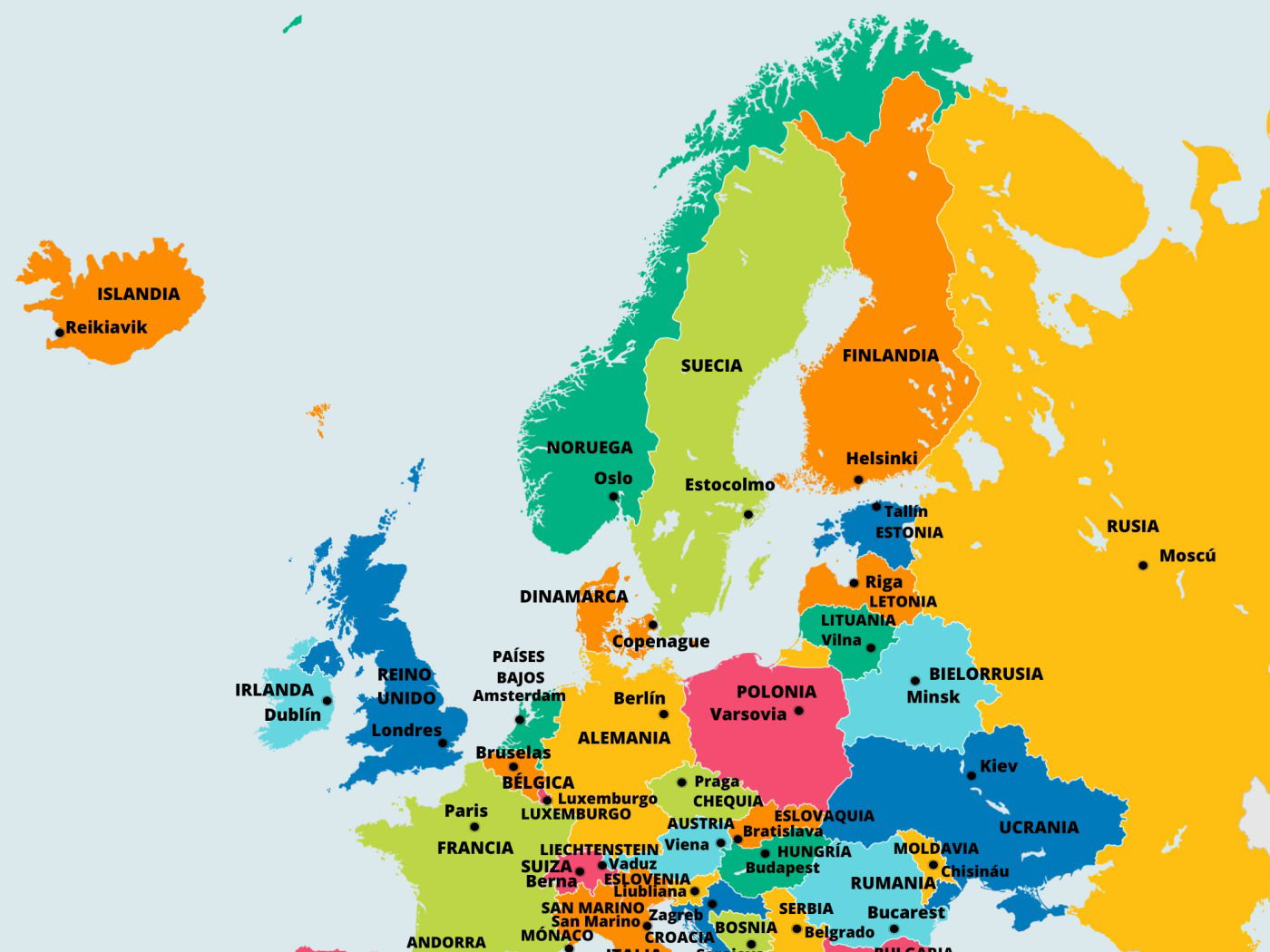 Países De Europa Y Sus Capitales: Listado Completo - Significados