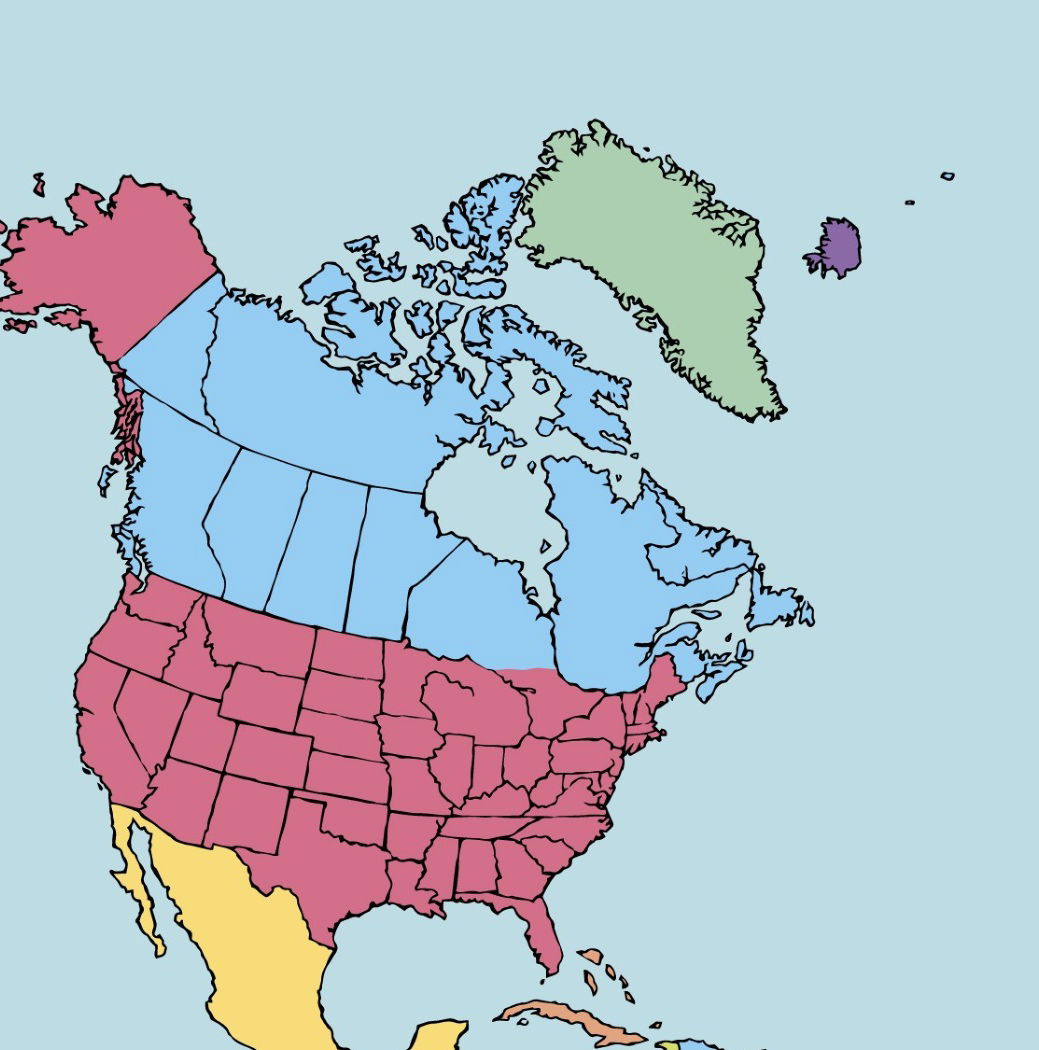 nombre de paises de america del norte