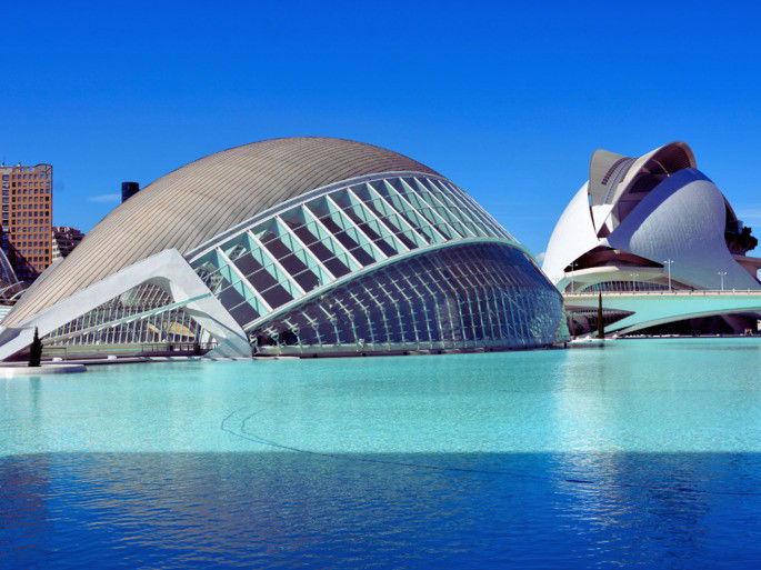 Ciudad de las Artes y las Ciencias en Valencia