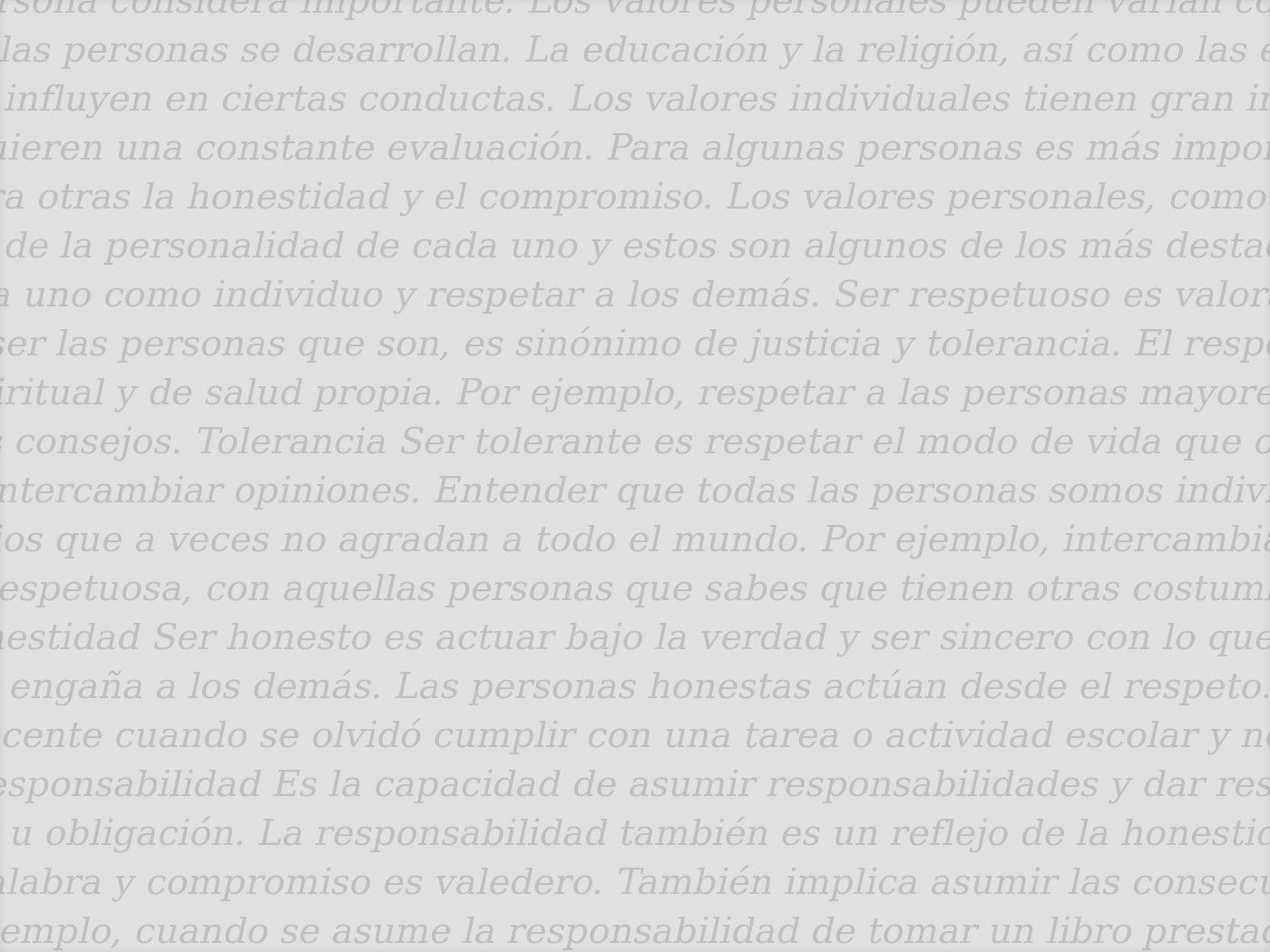 Valores Personales Qué Son Cuáles Son Definición Y Ejemplos Enciclopedia Significados 3773