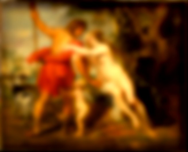 Venus y Adonis, de Rubens. Mitología griega